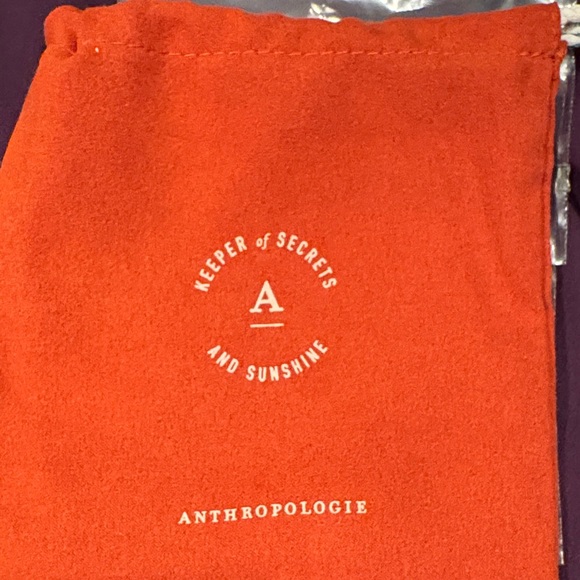 Anthropologie Serafina Double Drop Crystal Necklace - Picture 3 of 4